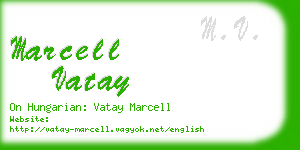 marcell vatay business card